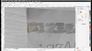 How to draw numbers in CorelDraw, coreldraw bezier tutorial, China dot pin marking machine