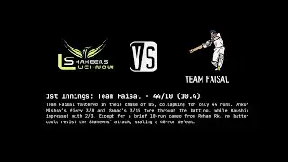 Lucknow Shaheens v/s Team Faisal | 02 Oct 25 @ Faizullah Ganj Ground | Second Innings - 44/10 (10.4)