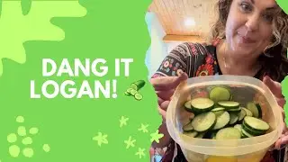 Dang it Logan!!! 🥒 #cucumber #snacks