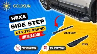 TATA HEXA SIDE STEP | GOLDSUN AUTO PVT LTD | WWW.GOLDSUN.IN GFS 316 GRAND #sidesteps #footrest #car