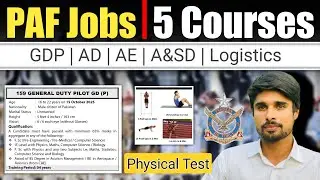 Pakistan Air Force Latest Jobs 2025 | GDP | AE | A&SD | AD | Logistics | Physical Test