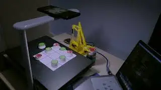 Tic-Tac-Toe playing 4 DOF robotic arm against human