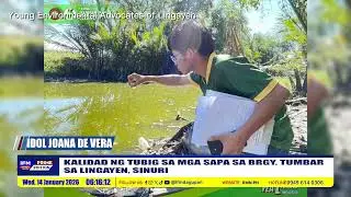 KALIDAD NG TUBIG SA MGA SAPA SA BRGY. TUMBAR SA LINGAYEN, SINURI