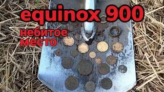 Удачный коп монет. Поиск старины с металлоискателем 2025. EQUINOX 900 #поискмонет #монеты #equinox