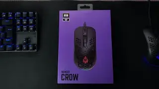 Trocando de perif&eacute;rico - Unboxing Mouse custo benef&iacute;cio Mancer Crow