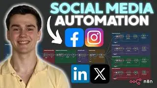 This AI Agent will AUTOMATE Your Entire Social Media in n8n (Free Template)