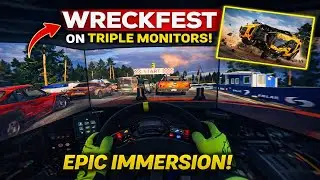 Wreckfest is a lot of fun! [Triple Screen] Onboard - Simagic Alpha mini
