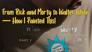 How To Pain On T-shirt? |Rick & Morty Logo Re-imagined Like Breaking Bad | Chemical Vibes on Tee!