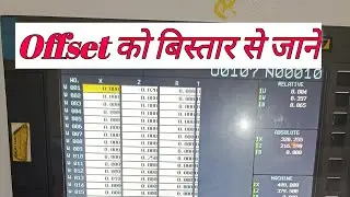 Cnc machine offset | wear offset | offset को जाने