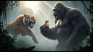 Intense Epic Battle: KONG vs TIGER - Kong Saves Puppy 🦍🦁🐶 |2026 Kong movie | Bigfoot movie