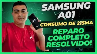 SAMSUNG AO1 NÃO LIGA CONSUMO DE 215mA. #consertodecelular
