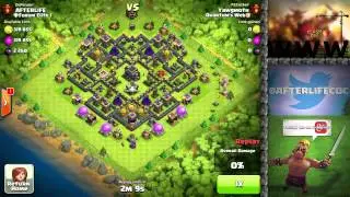 Clash of Clans - TH 9 Trophy Base Explained + Replays - 3833 Trophies!