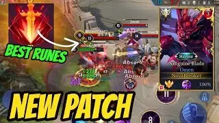 TOP 1 OMEN NEW PATCH BEST RUNES | AoV | 傳說對決 | RoV | Li&ecirc;n Qu&acirc;n Mobile