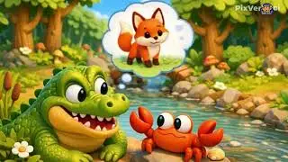 THE FOX AND THE CROCODILE | Bed time stories for kids | Kids story