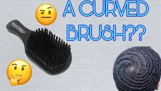 360 WAVES CURVED BRUSH REVIEW | BRUSH SESSION | MUST HAVE FOR ANY 360 WAVER