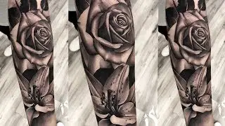 Tattoo Highlight - Floral Sleeve Session - The Skull Museum