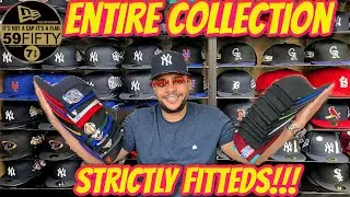 MY NEW ERA FITTED CAP COLLECTION WITH SIDE PATCHES & GREY BRIMS | HOW I STORE THEM ALL!!!
