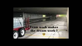 Parking garage power washing
