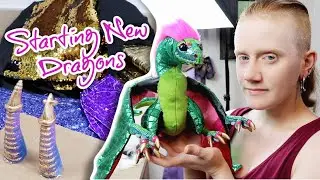 STARTING NEW STARRY DRAGON & Extra Work in the Studio || Artist Vlog 46