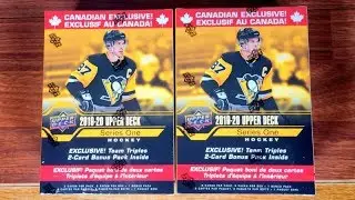 Opening (2) 19/20 Upper Deck Series 1 Team Triples Canadian Exclusive Retail Boxes