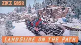 Snowrunner: Landslide on the Path | Urska River | Zikz 605R