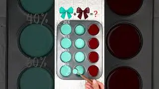 4 Stunning Color Mixes | Teal & Burgundy Color Combination 🎨✨ #colormixing #colormix #artshorts