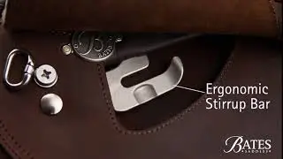 Bates Saddles -  Saddle Feature -  Ergonomic Stirrup Bar