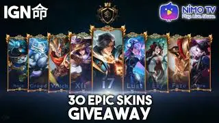 30 EPIC SKIN GIVEAWAY FROM OUR SQUAD IGN! THE BIGGEST EVER SKIN GIVEAWAY CONTEST! MLBB