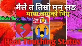 new nepali heat touching status2021|nepali breakup status|emonational dialogue|माया😭👰#shorts