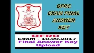 OFRC || Final Answer Key || 2017 || Result