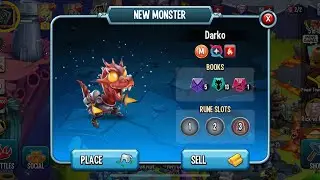 Hatching Mythic &ldquo;Darko&rdquo; Monster Egg and Leveling it up in Monster Legends (Battle Pass)
