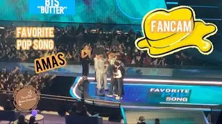 BUTTER wins Favorite Pop song award - BTS Live Speech @AMAs 2021 [FANCAM]