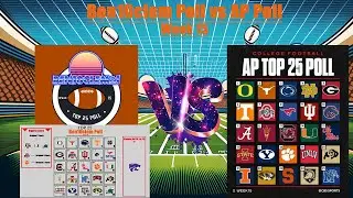 College Football AP Poll Top 25 vs Ben10clem Poll Week 15!