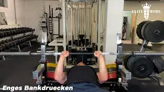 Enges Bankdr&uuml;cken - Anleitung durch Personal Trainer #trizeps