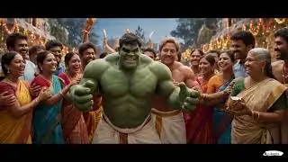 Hulk and Thor fighting in South Indian style || #viral #avengers #hulk #thor 
