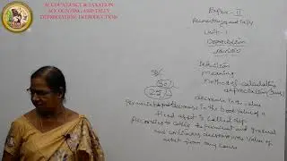 Sr Inter - AT -  ACCOUNTANCY TALLY  DEPRECIATION INTRODUCTION