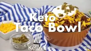 Cheesy Beef Taco Bowl - Low Carb Keto Recipe