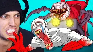 Reacting to CHOO CHOO CHARLES vs SCP-096