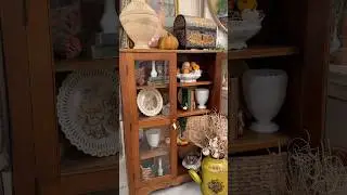 Fall has Arrived in my Vintage Booth! 🍂 #antiques #falldecor