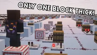 I Made the Thinnest Redstone Computer in Minecraft!