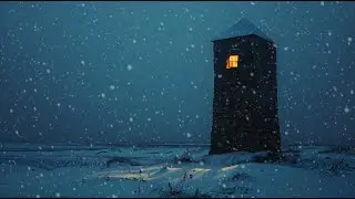 Medieval Lofi for Sleep | Winter Watchtower Ambience (No Vocals)