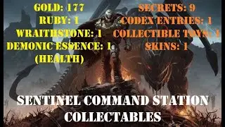 DOOM THE DARK AGES ALL Collectables & Gold For Sentinel Command Station (Chapter 12)