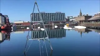 City Quay of Dundee. June the 6th 2018