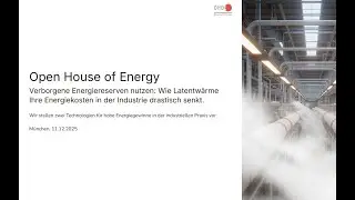 OHOE Online-Webinar: Wie Latentwärme Ihre Energiekosten in der Industrie drastisch senkt!