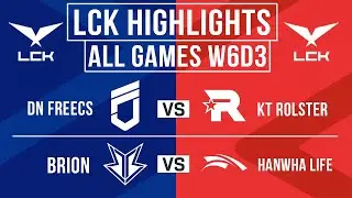 LCK Highlights ALL GAMES Week 6 Day 3 | LCK 2025
