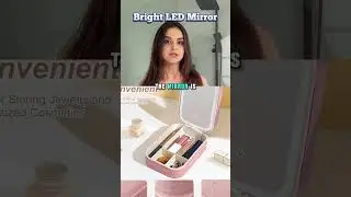 Get Ready Like a Pro: LED Mirror with Adjustable Lighting & Organizer!