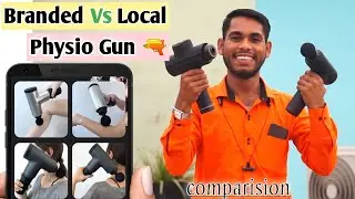 Branded Vs local dr physio massage gun review comparison, homedics pro physio heat massage gun Hindi