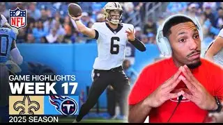 Games of the Week- NFL!  | Saints vs Titans Week 17! | Full Game Highlights & Reaction!