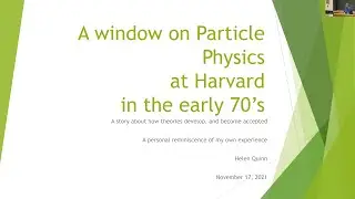 LEE LECTURE: QUINN, Helen, 
