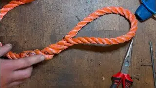 Schlaufe Splei&szlig;en - Augsplei&szlig; - Outdoor Boot Basteln Tutorial - Hundeleine 